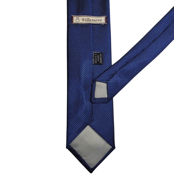 Mens Tie Lot 3pc Brown Blue Burgundy Paisley Geometric Silk Blend Neckties - Picture 2 of 5